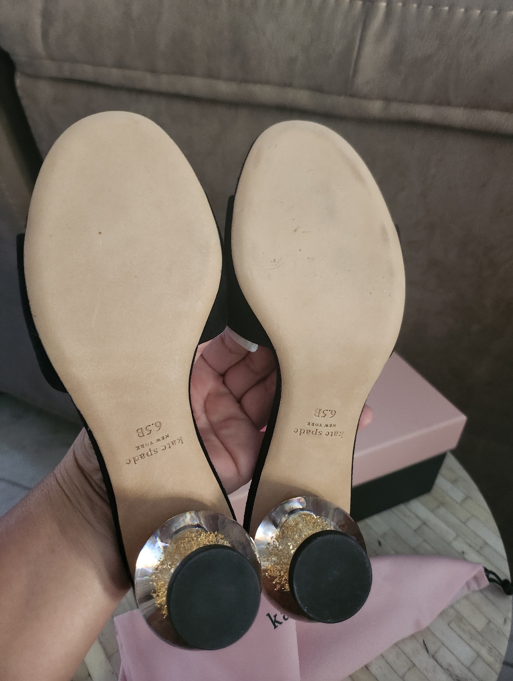 Kate Spade Polished Slide Sandals size 6.5 NEW - Picture 9 of 12